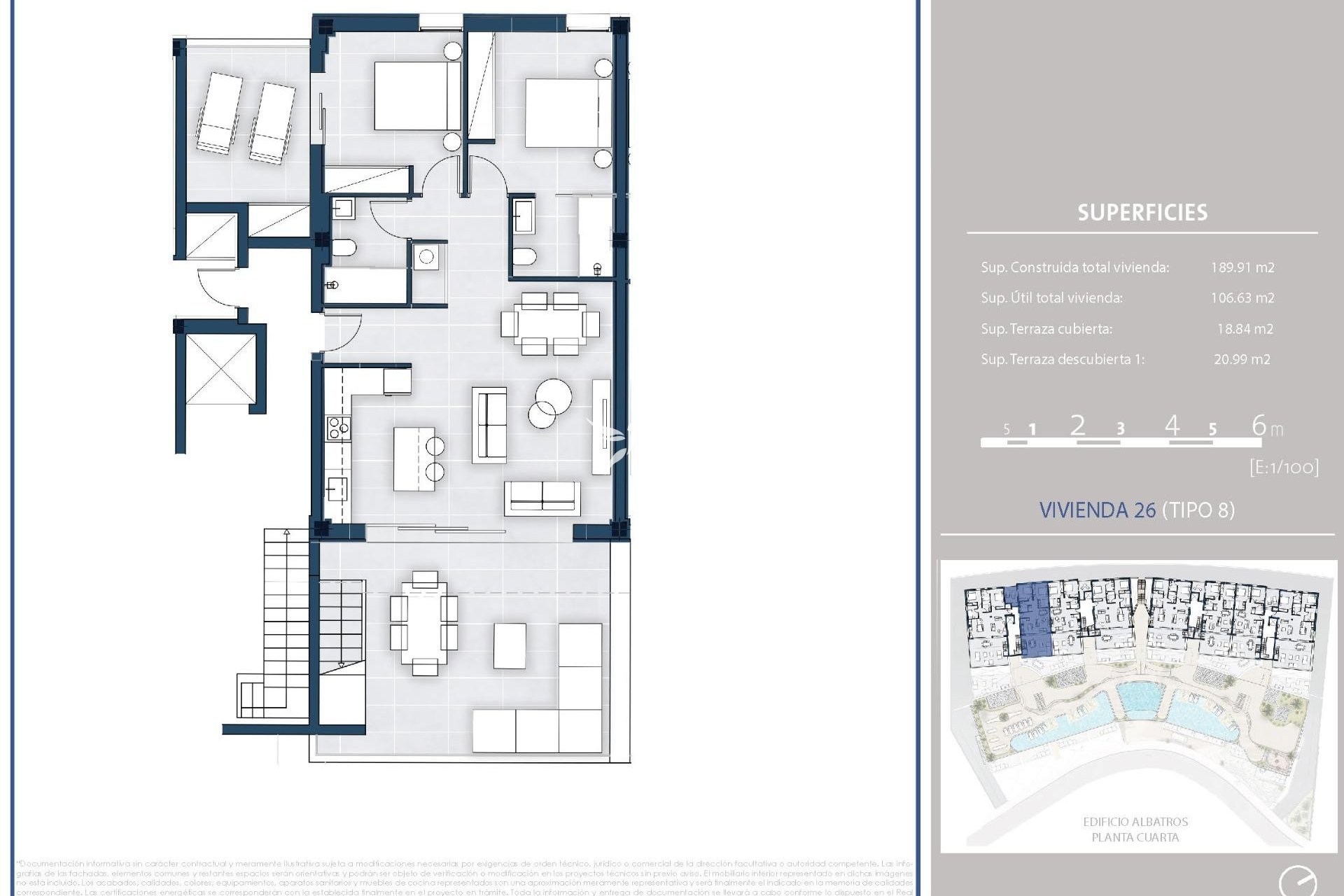 New build - Penthouse - Arenal d´en Castell