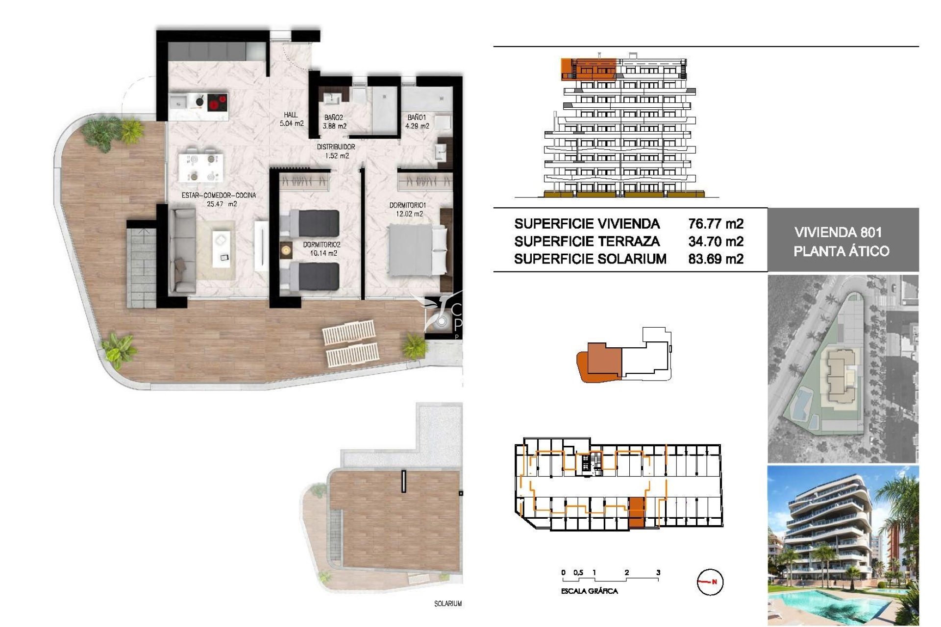 New build - Penthouse - Guardamar del Segura