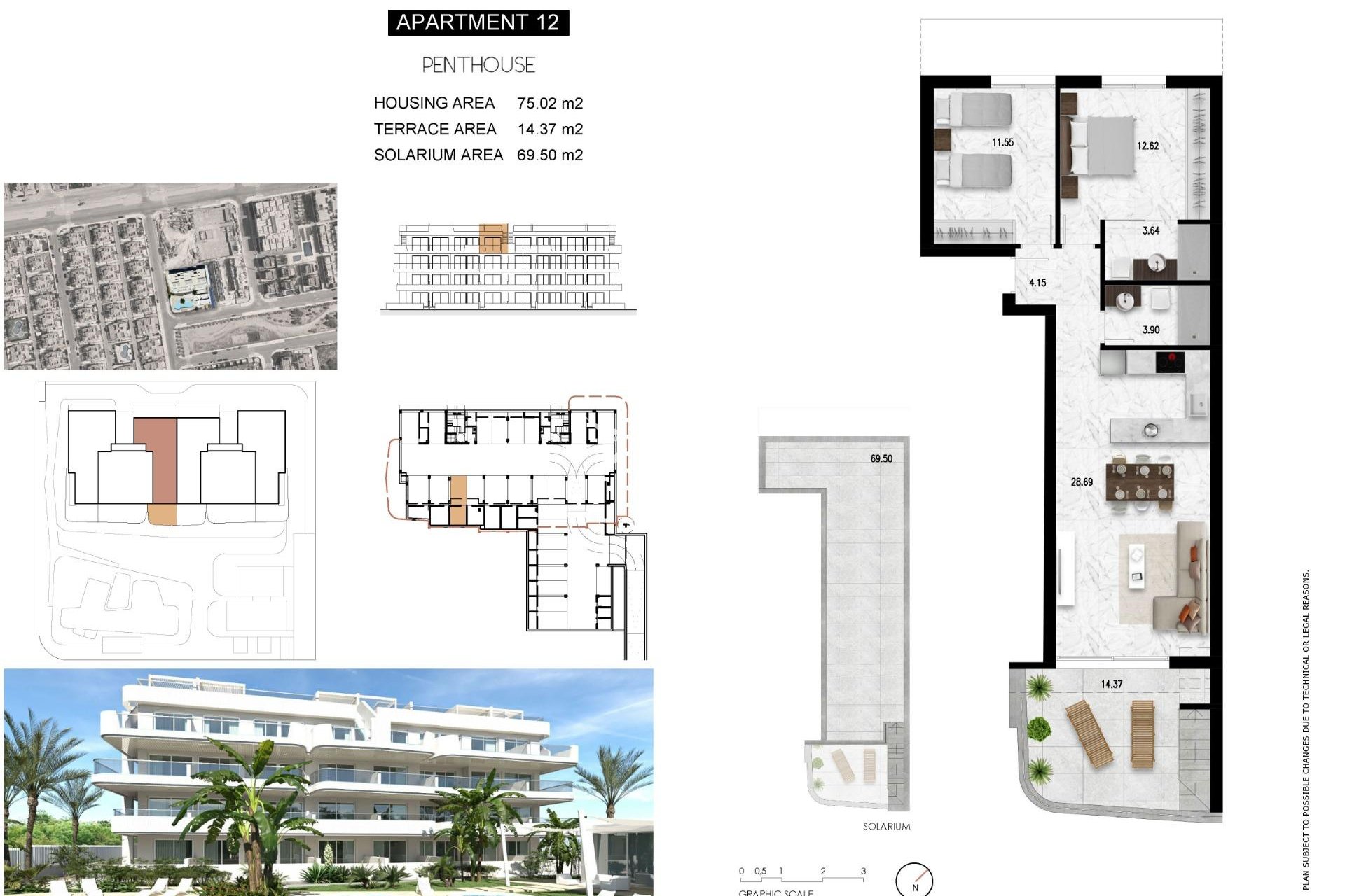 New build - Penthouse - Orihuela Costa