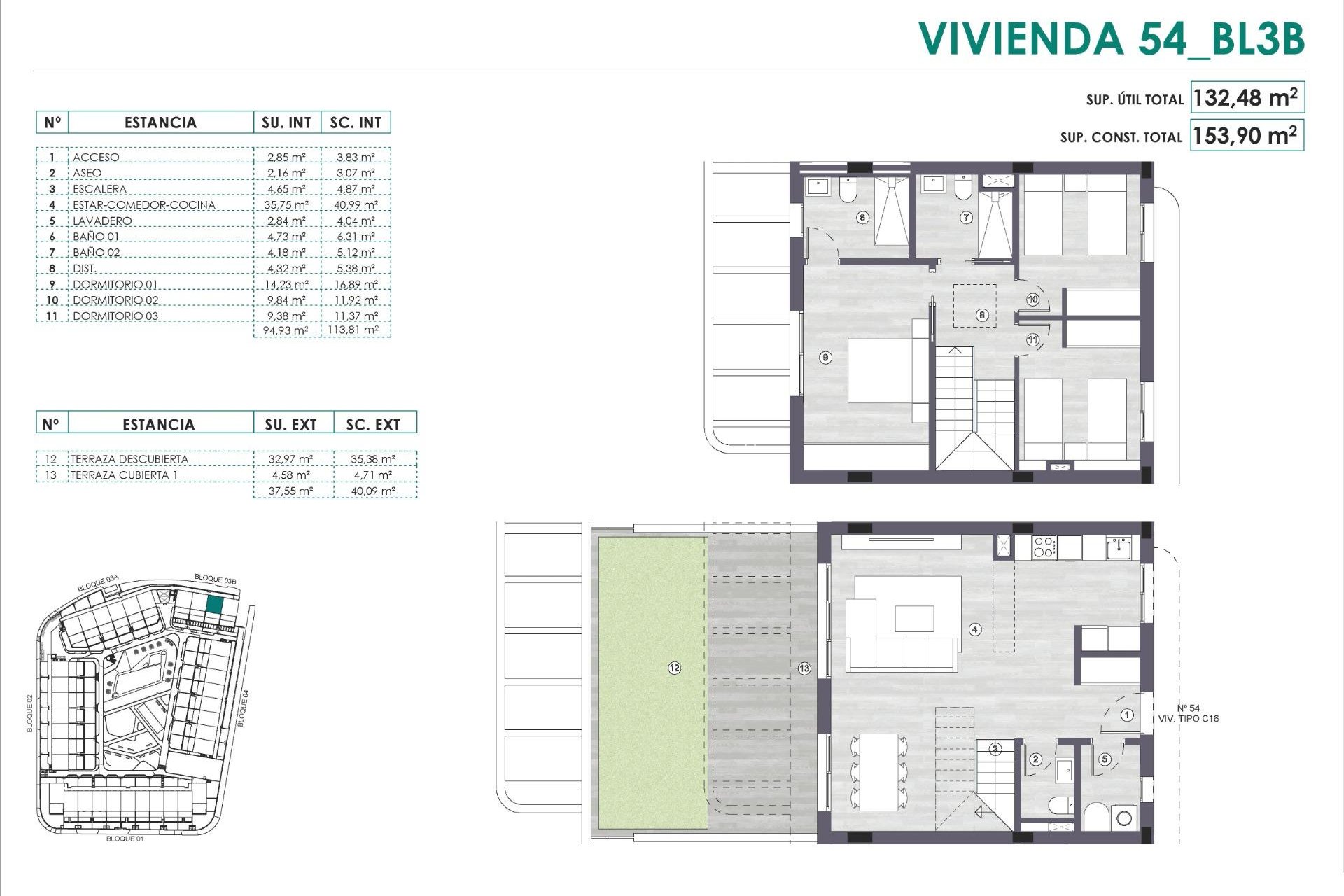 Új építésű - Penthouse - Monforte del Cid