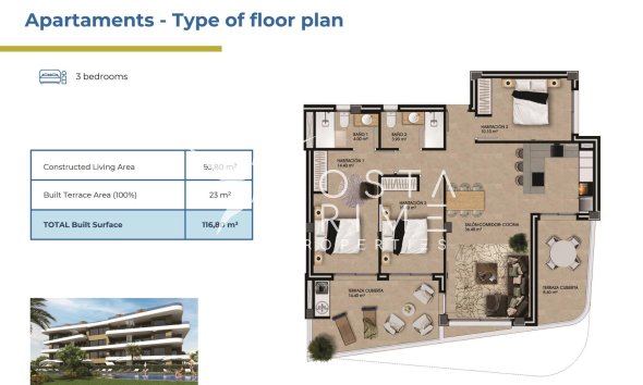 Új építésű - Apartman / lakás - Orihuela