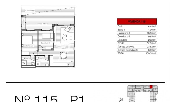 New build - Apartment / Flat - San Miguel de Salinas